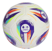 Biało-fioletowa piłka nożna Adidas Ekstraklasa Training JY1298