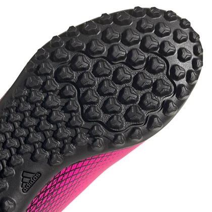 Różowo-czarne buty piłkarskie turfy Adidas X Ghosted.4 TF FW6919 - Junior
