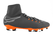 Szaro-pomarańczowe buty piłkarskie Nike Hypervenom Phantom Academy DF FG AH7268-081