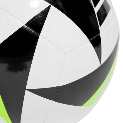 Biało-zielona piłka nożna Adidas Fussballliebe Club Euro 2024 IN9374