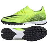 Seledynowo-czarne buty piłkarskie turfy Adidas X Ghosted.3 TF FW6944