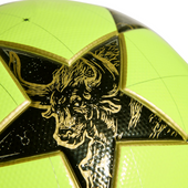 Seledynowo-czarna piłka nożna Adidas UCL UEFA Champions League JZ9994