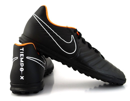 Czarne buty piłkarskie na orlik Nike TiempoX Legend Club TF AH7261-080 JR