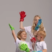 Czerwone rękawice bramkarskie Football Masters Invictus X Junior Rose