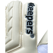 Biało-czarne rękawice bramkarskie 4Keepers Champ Black V RF - Junior