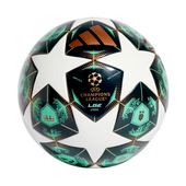 Biało-zielona piłka nożna Adidas UCL League J350 Liga Mistrzów JH1290