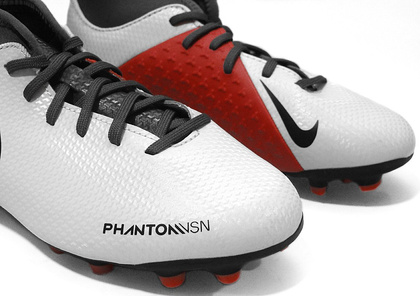 Szare buty piłkarskie Nike Phantom Vision Club DF FG/MG AO3288-060