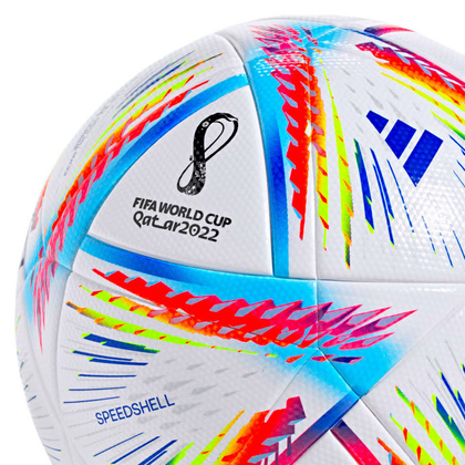 Biała piłka nożna Adidas Al Rihla League Fifa World Cup 2022 H57791