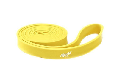 Żółta taśma oporowa guma do ćwiczeń Power Band Allright 11-30 kg