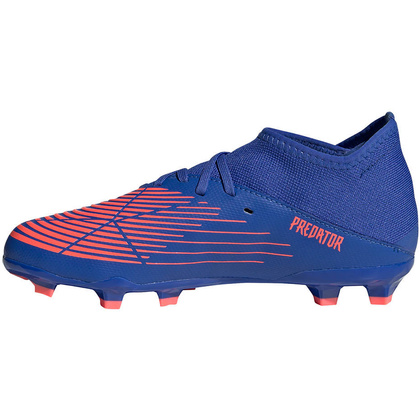 Niebiesko-pomarańczowe buty piłkarskie korki Adidas Predator Edge.3 GW2361 - Junior