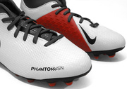 Szare buty piłkarskie Nike Phantom Vision Club DF FG/MG AO3288-060