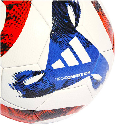 Biało-czerwona piłka nożna Adidas Tiro Competition HT2426