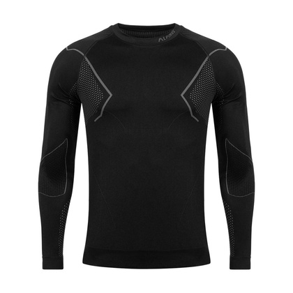 Czarna bluza termoaktywna męska Alpinus Baselayer Active GT43189