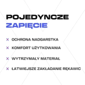 Biało-czarne rękawice bramkarskie Football Masters Invictus X White Black Coach