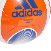 Biało-pomarańczowa piłka nożna Adidas Starlancer Club GK7849