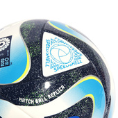 Biało-niebieska piłka nożna Adidas Oceaunz Mini HT9012