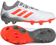 Biało-czerwone buty piłkarskie korki Adidas Copa Sense.3 FG FY6197