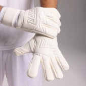 Białe rękawice bramkarskie Football Masters Varis X All White