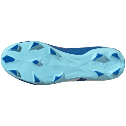 Niebiesko-białe buty piłkarskie Adidas Predator Accuracy.3 L FG GZ0015