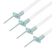 Biało-czerwone chorągiewki narożne boiskowe NO10 CFG-100SWB