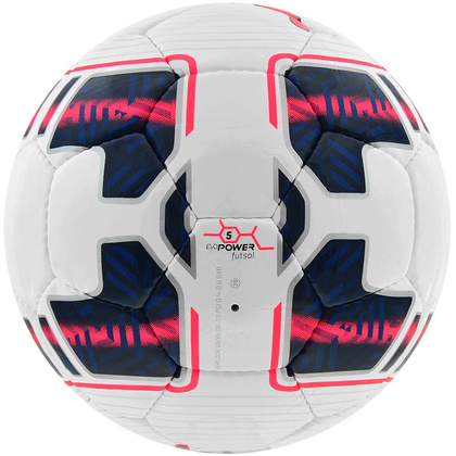 Biało-różowa piłka nożna halowa Puma Evo Power Futsal 082235 15 - rozmiar 4