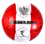 Biało-czerwona piłka nożna Fulsport Polska gola - rozmiar 5