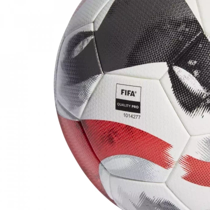 Biało-czerwona piłka nożna Adidas Tiro Pro OMB HT2428