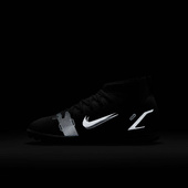 Czarno-szare buty piłkarskie turfy Nike Mercurial Superfly Club 8 CV0795 004 - Junior