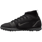Czarno-szare buty piłkarskie turfy Nike Mercurial Superfly Club 8 CV0795 004 - Junior