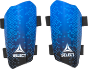 Niebieskie ochraniacze nagolenniki piłkarskie Select Shin Guards Standard