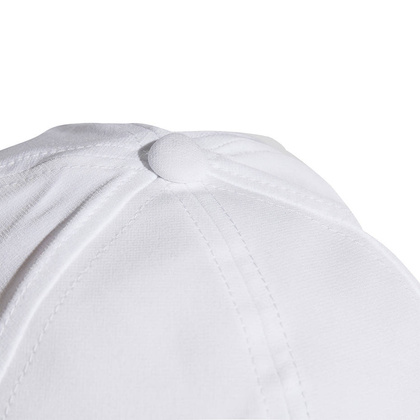 Biała czapka z daszkiem Adidas Aeroready Baseball Cap 3 Stripes GM4511 - męska
