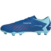 Niebiesko-białe buty piłkarskie Adidas Predator Accuracy.3 L FG GZ0015