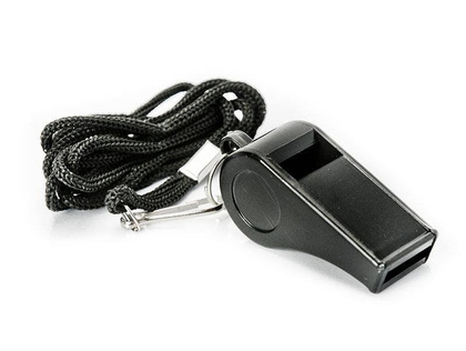 Czarny gwizdek plastikowy ALLRIGHT Black AS07002