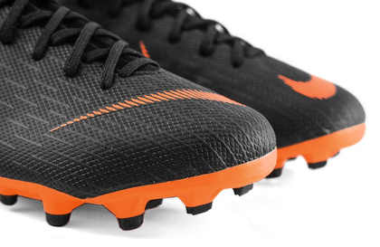 Czarno-pomarańczowe buty piłkarskie Nike Mercurial Superfly Academy MG AH7337-081 JR
