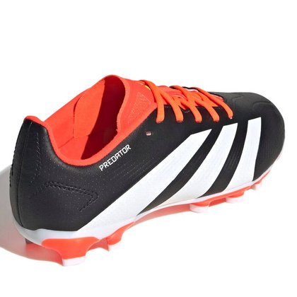 Czarno-pomarańczowe buty piłkarskie Adidas Predator League IG5440 - Junior