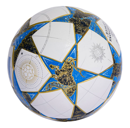 Biało-niebieska piłka nożna Adidas UCL UEFA Champions League JP1548 + pudełko