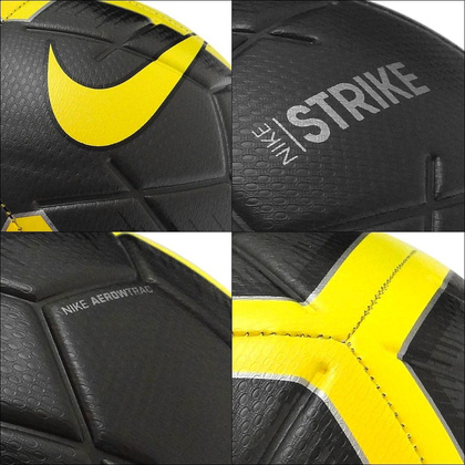 Czarno-żółta piłka nożna Nike Strike SC3310-060 r5