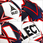 Biało-fioletowa piłka Select Futsal Prestige HR r4