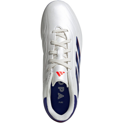 Perłowo-granatowe buty piłkarskie Adidas Copa Pure 2 League FG IG6411 - Junior