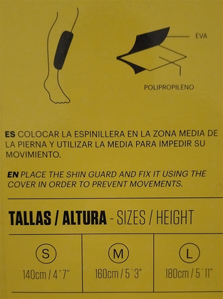 Czarno-żółte ochraniacze nagolenniki piłkarskie Munich Shin Guards 6000182
