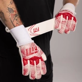 Biało-czerwone rękawice bramkarskie Football Masters Varis X White Red