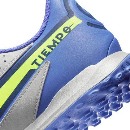 Szaro-niebieskie buty piłkarskie turfy Nike Tiempo Legend 9 Academy DA1191 075