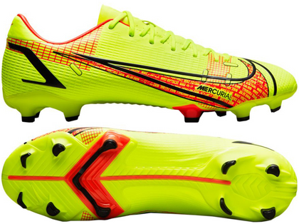 Żółte buty piłkarskie korki Nike Mercurial Vapor 14 Academy FG/MG CU5691 760