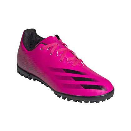 Różowo-czarne buty piłkarskie turfy Adidas X Ghosted.4 TF FW6919 - Junior