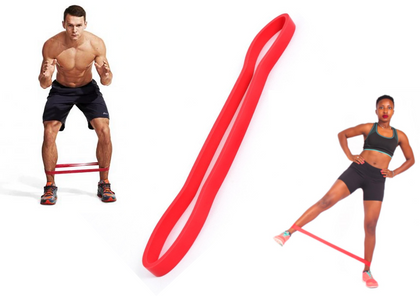 Czerwona taśma oporowa guma do ćwiczeń Smj MINI BAND EX001 7-16 kg