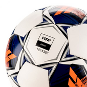 Biało-pomarańczowa piłka nożna halowa Select Futsal Master v22