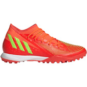 Czerwono-pomarańczowe buty piłkarskie turfy Adidas Predator Edge.3 TF GV8536