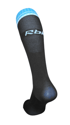 Czarno-niebieskie getry sportowe Reebok West Ham United ACCF6240 417