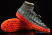 Szaro-pomarańczowe buty piłkarskie na orlik Nike Mercurial Victory CR7 DF TF 903612-001