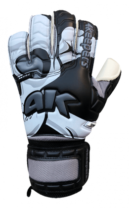 Czarno-szare rękawice bramkarskie 4Keepers Champ Skull RF
